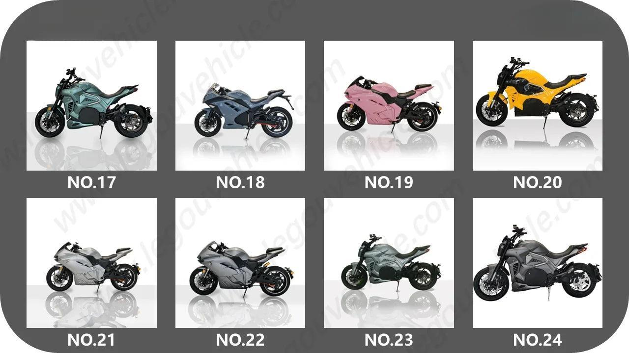 KAWASAKI Fast Type 2 Charge Long Range (Speed 100mph)(180mile range) Electric Motorcycle Superbike 120Ah 20kw 72v