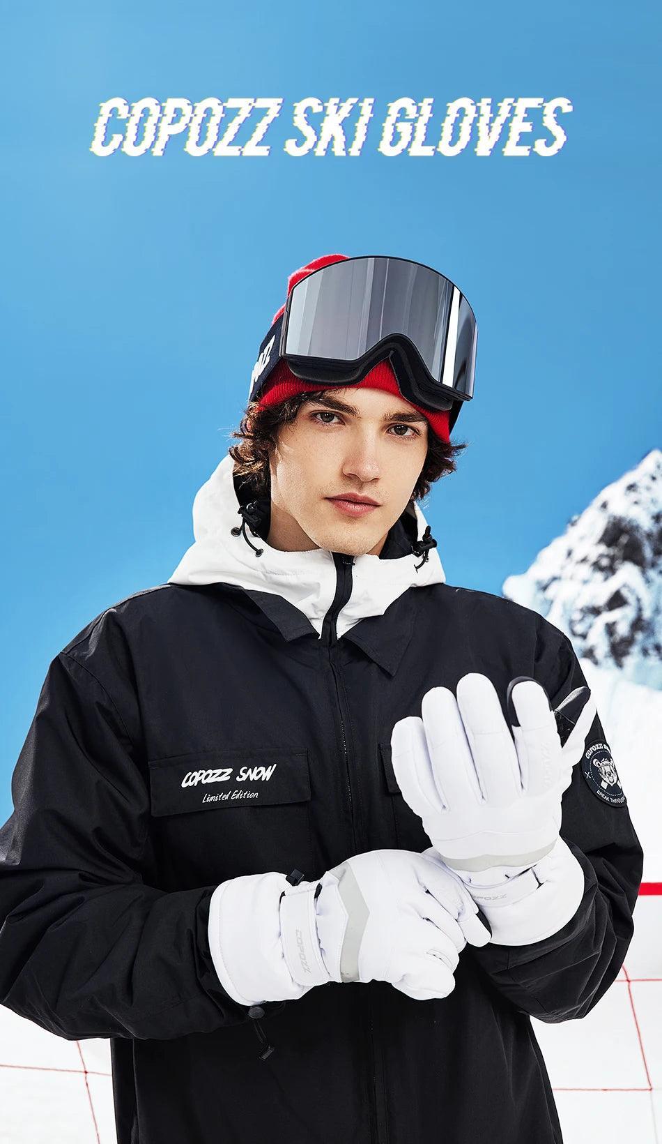 Winter Ski Gloves Thinsulate Snowboard Gloves Thermal Warm Touch Screen Skiing Gloves Men Women