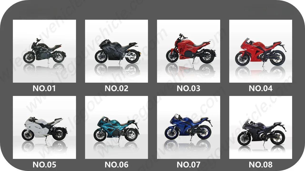 KAWASAKI Fast Type 2 Charge Long Range (Speed 100mph)(180mile range) Electric Motorcycle Superbike 120Ah 20kw 72v