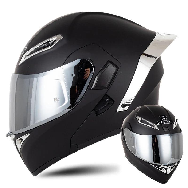 Motorcycle Helmet Double Lens Full Face Helmet Wear-Resistant Head Protection Anti-Slip Motocross Kask Breathable Casco Capacete - Franklyn & Page Emporium