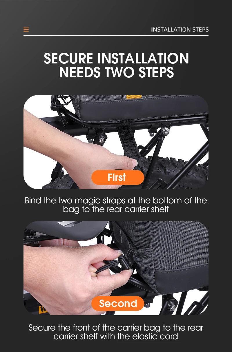 Waterproof MTB Bike Pannier Bag 8.3L Bike Trunk Bag Cycling Bicycle Rear Rack Storage Luggage Bag Shoulder Bag - Franklyn & Page Emporium