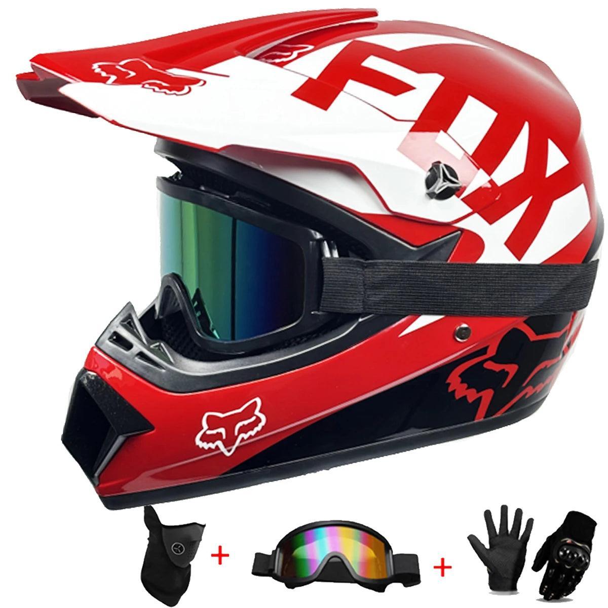 Motorcycle helmet Adult & kids off-road helmet dirt bike downhill AM DH cross Red bull helmet capacete motocross casco Professional DOT - Franklyn & Page Emporium