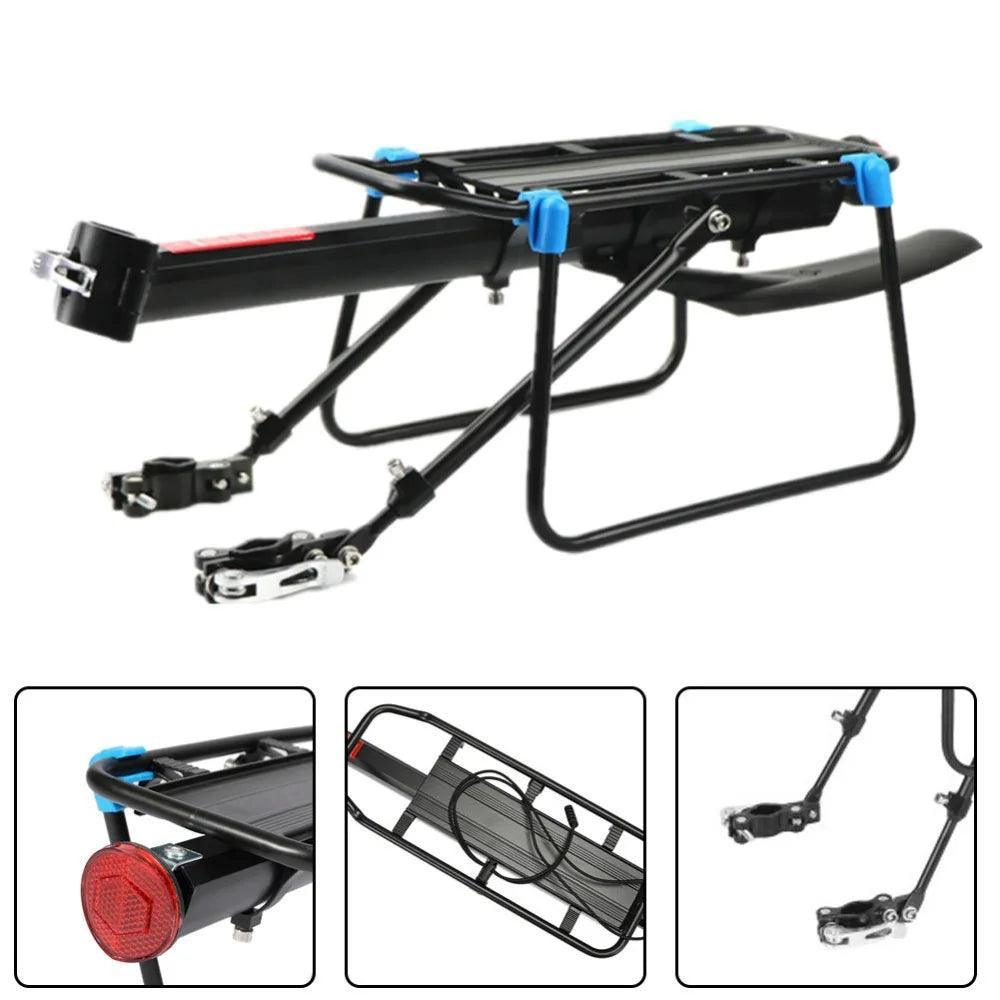 Quick Release Adjustable Bike Bicycle Cargo Rack Bike Rear Rack MTB Road Bicycle Bike Cargo Luggage Carrier Rack with Mudguard - Franklyn & Page Emporium