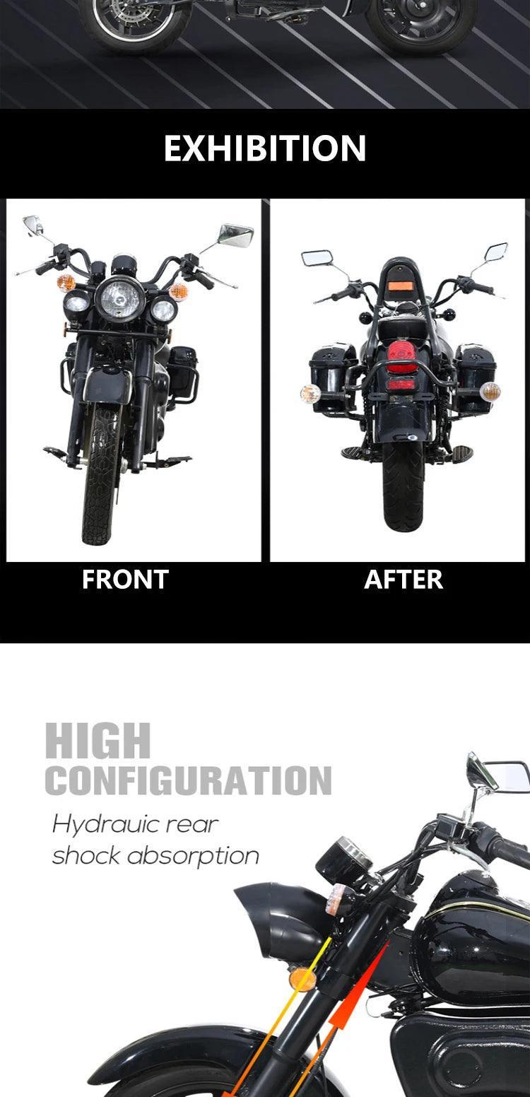 Classic style electric road bike motorbike Motorcycle 20000w - Franklyn & Page Emporium