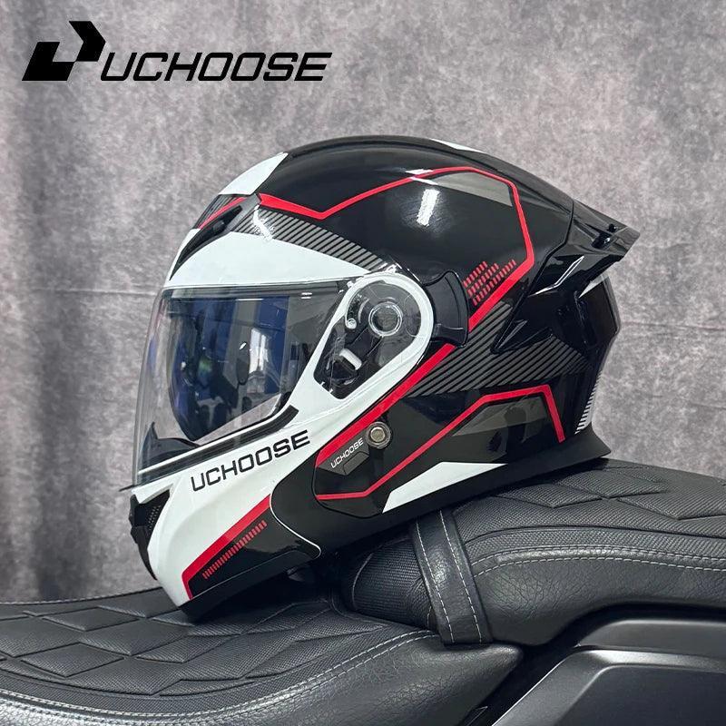 Premium DOT Approved Helmets Crash Motorbike Protective Gear Men Women Flip Up Helmet Motorcycle Visor - Franklyn & Page Emporium