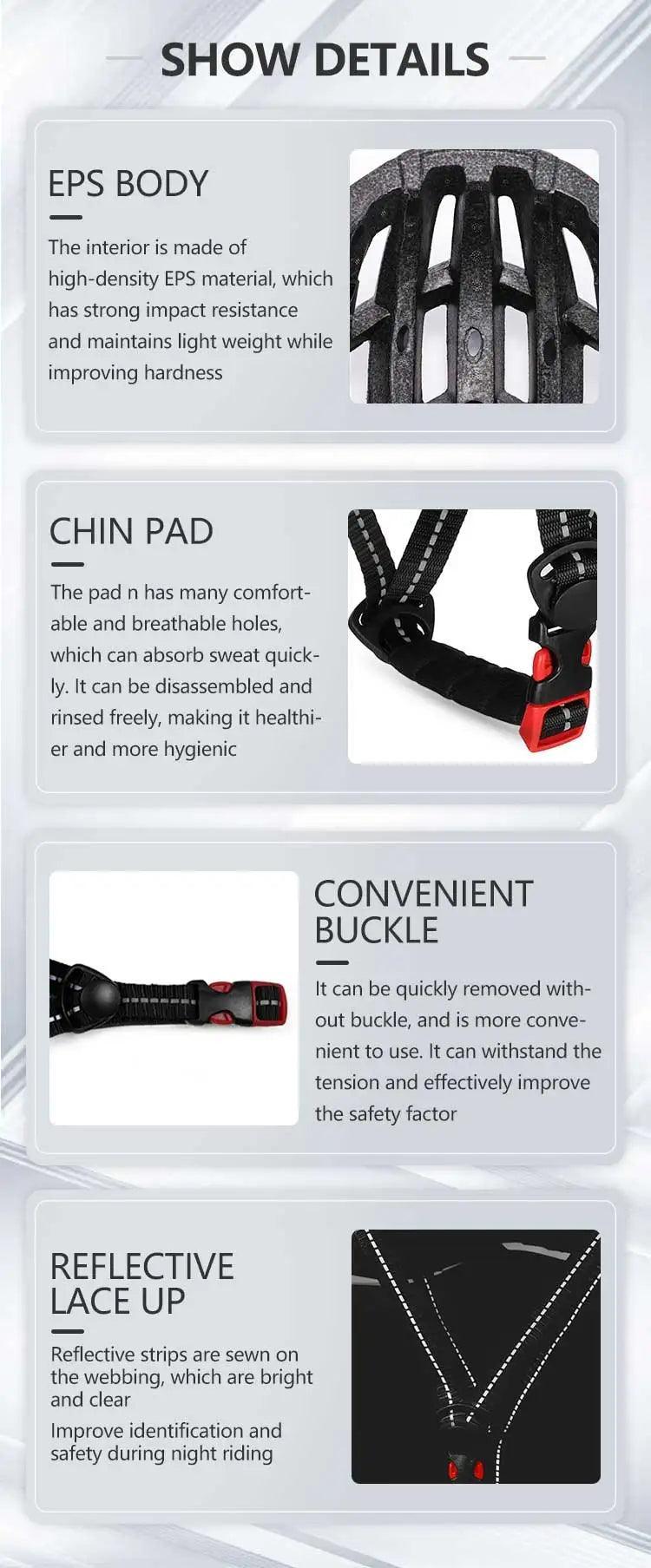 Bicycle Bike Helmet Full Face Detachable One-piece - Franklyn & Page Emporium