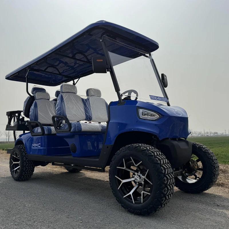 Newest Lithium Battery Golf Car 60V Adults Scooter Solar Panels Powered 4 Seater Off Road Beach Buggy Electric Golf Cart - Franklyn & Page E-Bike Emporium