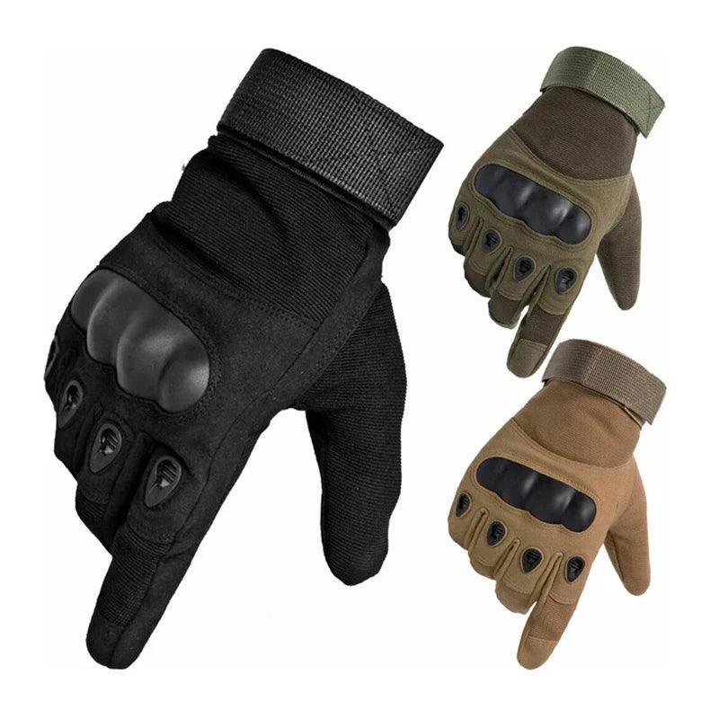 Pair Motorcycle Gloves Men Tactical Hunting Shooting Knuckle Protection Outdoor Sports Full Finger Cycling Bike Gloves - Franklyn & Page Emporium