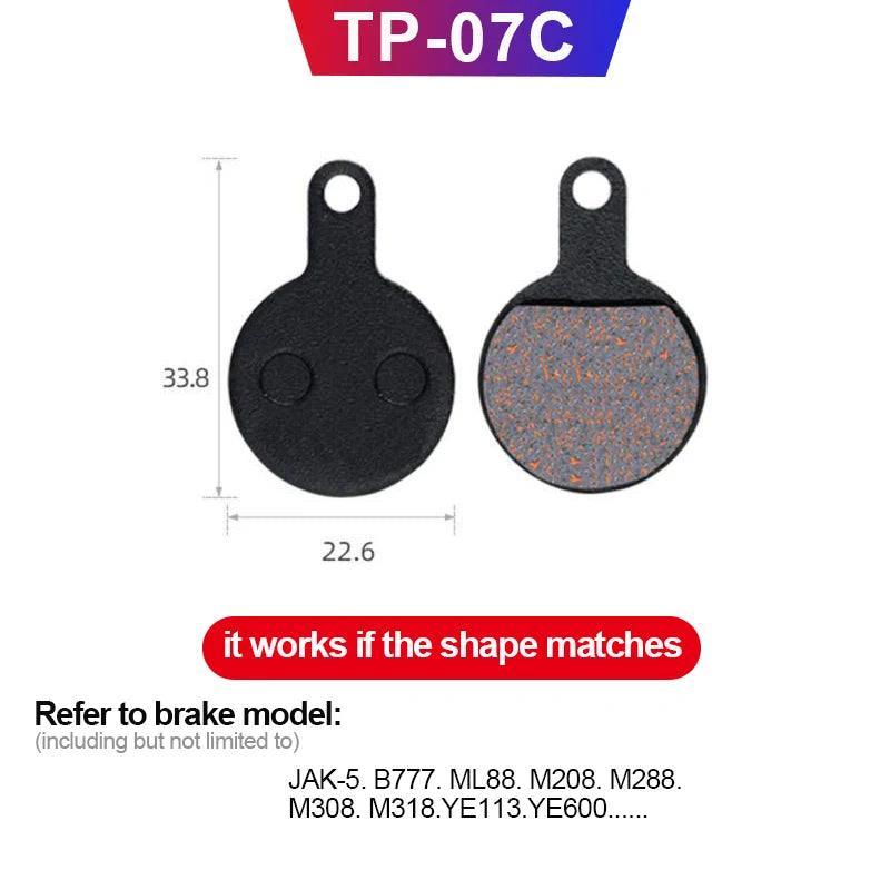 MTB Bicycle Hydraulic Disc Brake Pads For b01s SHIMANO SRAM AVID HAYES Magura ZOOM Cycling Bike Parts Semi-Metallic Brake Pad - Franklyn & Page Emporium