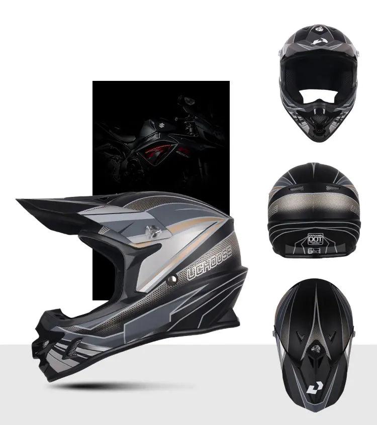 Helmets Motocross Kask Cross Downhill Soporte Casco Off Road Helmet Racing Classic Motorcycle with Goggles - Franklyn & Page Emporium