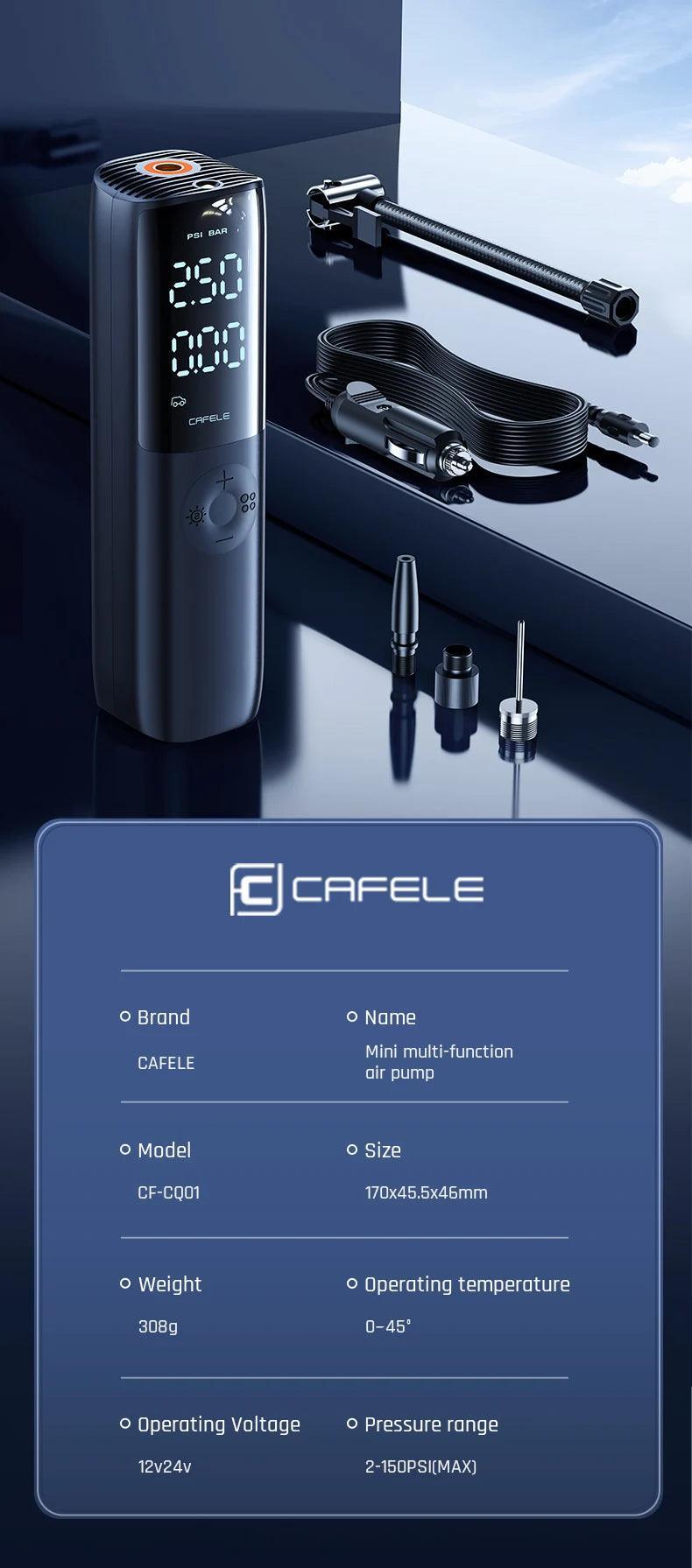 Car Tire Air Pump 12V 150PSI Air Compressor Portable Wired Electric Inflator For Car Motorcycle Bicycle with Extended Power Cord - Franklyn & Page Emporium