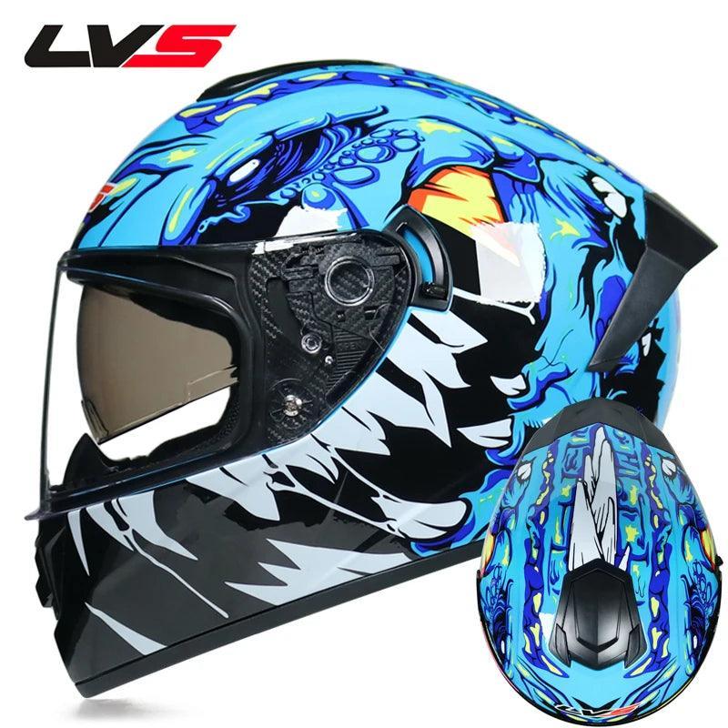 Premium Helmets Winter Warm Double Visor Motorcycle Helmet Motorbike Sports helmet - Franklyn & Page Emporium