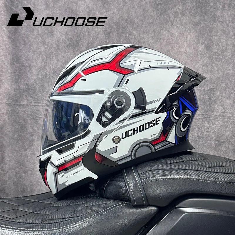 Premium DOT Approved Helmets Crash Motorbike Protective Gear Men Women Flip Up Helmet Motorcycle Visor - Franklyn & Page Emporium