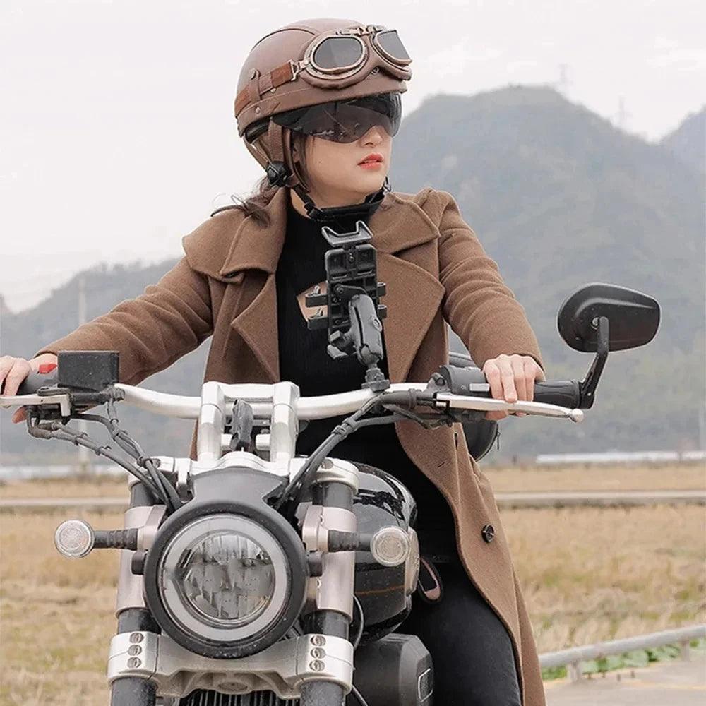 Leather Helmet Retro Helmets Ride Half Scooter Motorcycle Men Women