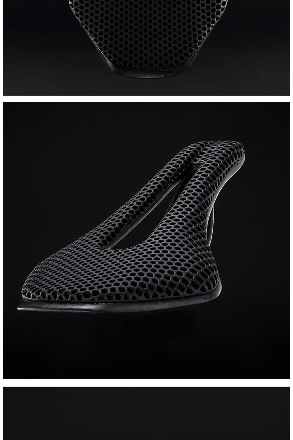 RYET 3D Printed Carbon Bike Saddle For MTB Road Bike Cycling Seat Bicycle Ultralight Saddle Full Carbon Cushion Cycling Parts - Franklyn & Page Emporium