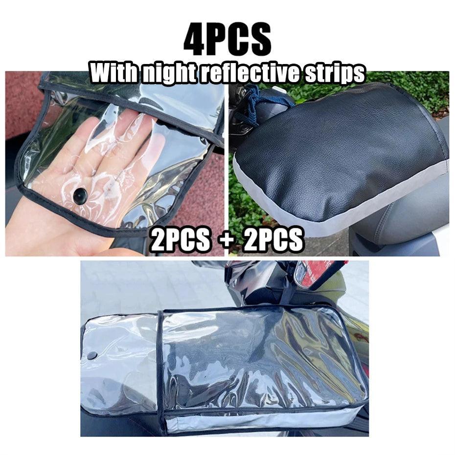 Motorcycle Handlebar Muffs Winter Equipment Mitts Warmer Gloves Waterproof Handmuffs Bicycle Handle Cover Hand Covers Warmers