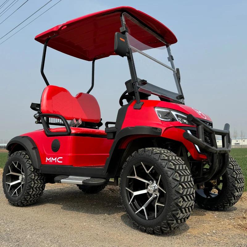 Newest Lithium Battery Golf Car 60V Adults Scooter Solar Panels Powered 4 Seater Off Road Beach Buggy Electric Golf Cart - Franklyn & Page E-Bike Emporium