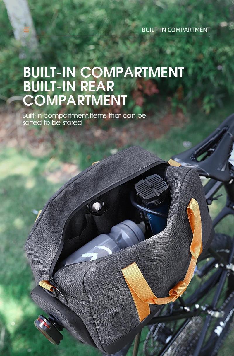 Waterproof MTB Bike Pannier Bag 8.3L Bike Trunk Bag Cycling Bicycle Rear Rack Storage Luggage Bag Shoulder Bag - Franklyn & Page Emporium