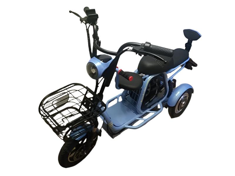 Daibot Electric Scooter Tricycle Three Wheels Electric Scooters 12'' Parent- child White/Blue/Black/Red Adult Electric Bicycle - Franklyn & Page Emporium