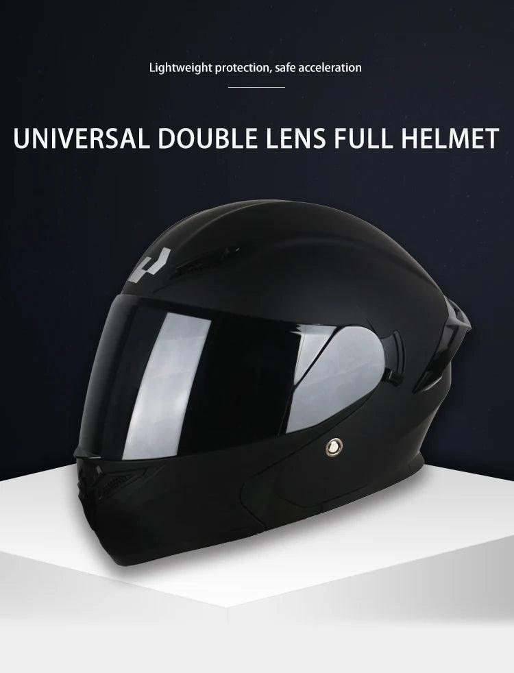 Premium DOT Approved Helmets Crash Motorbike Protective Gear Men Women Flip Up Helmet Motorcycle Visor - Franklyn & Page Emporium