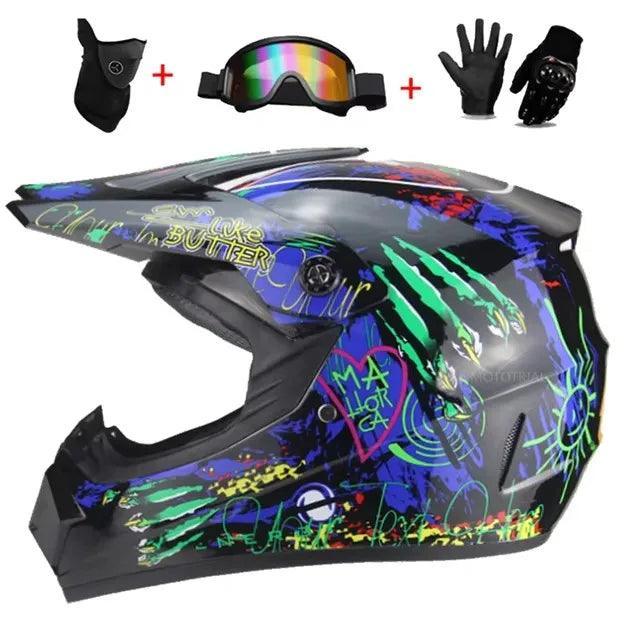 Motorcycle helmet Adult & kids off-road helmet dirt bike downhill AM DH cross Red bull helmet capacete motocross casco Professional DOT - Franklyn & Page Emporium