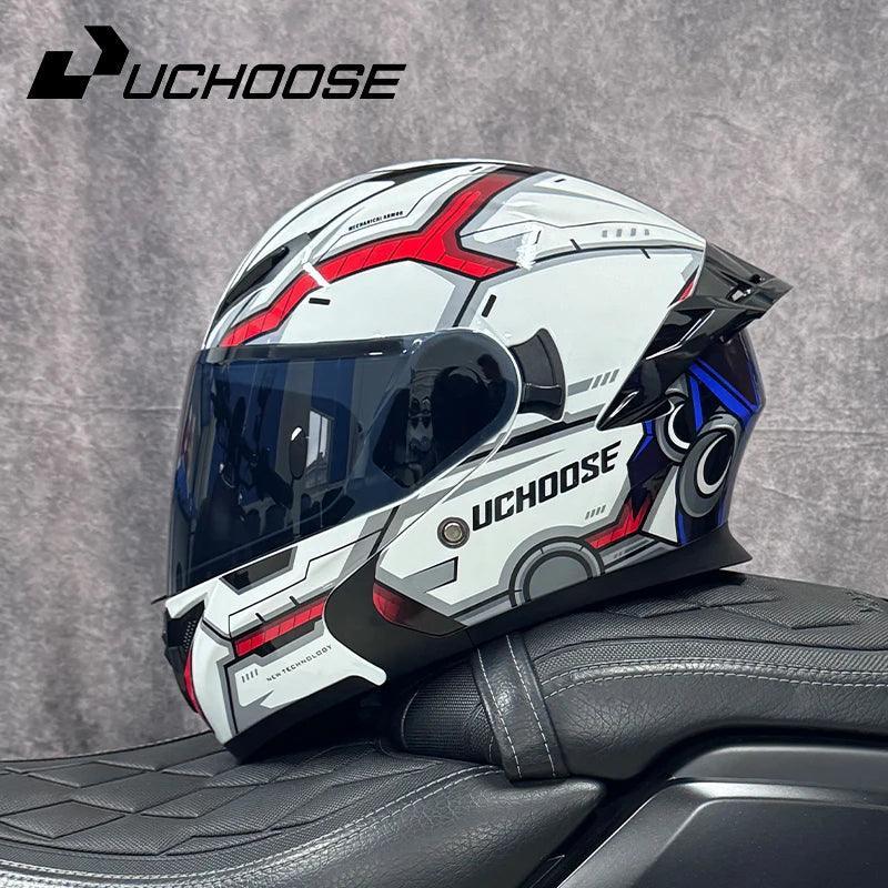 Premium DOT Approved Helmets Crash Motorbike Protective Gear Men Women Flip Up Helmet Motorcycle Visor - Franklyn & Page Emporium