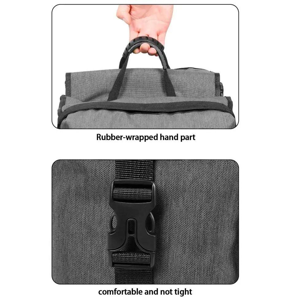 Portable Waterproof Bicycle Carrier Bag 28L Rear Rack Trunk Bike Luggage Carrier Tail Seat Pannier Portable Double Bike Bag - Franklyn & Page Emporium