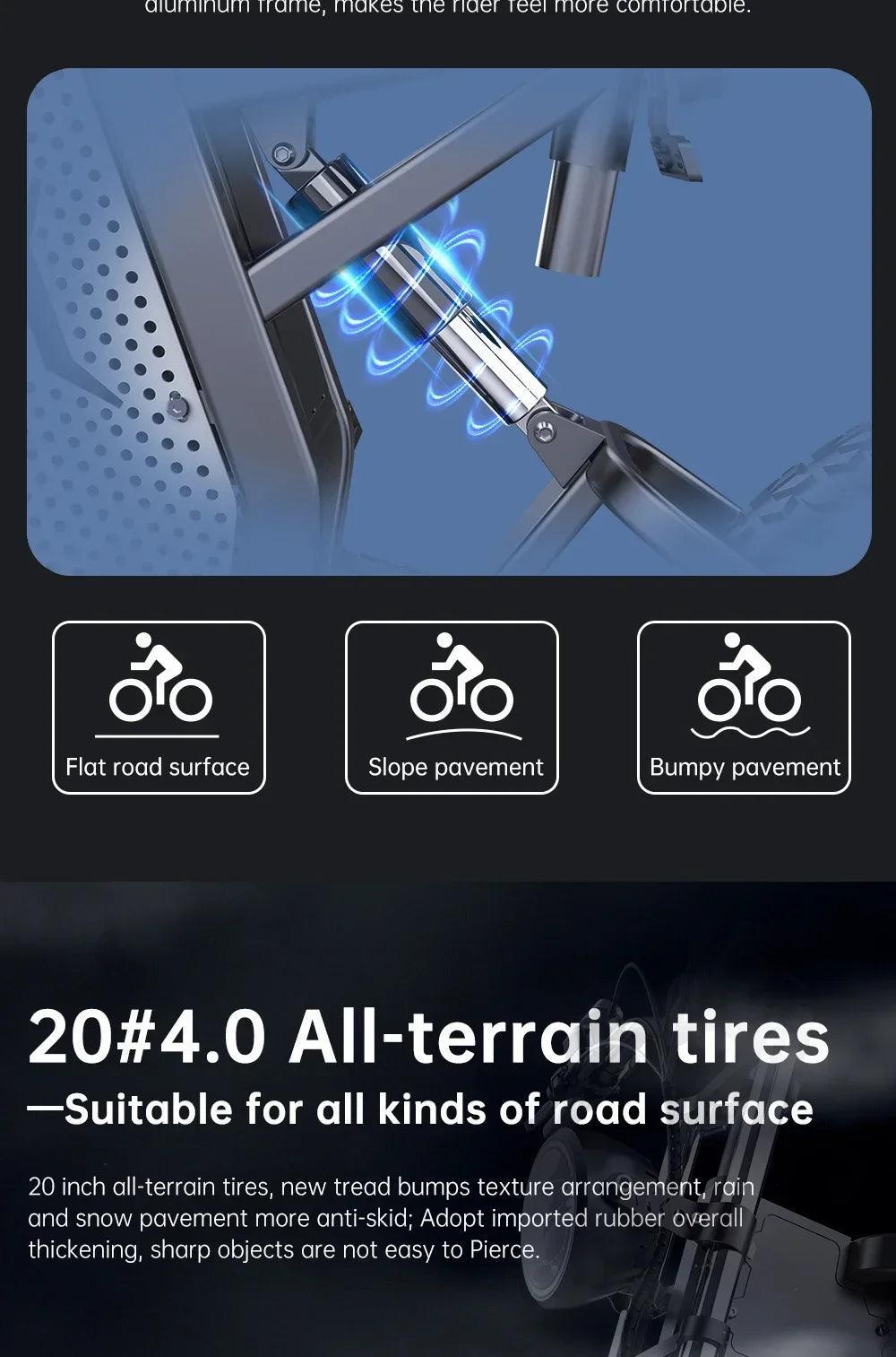 E-Bike Adults 20 Inch 48v 2000W 35AH Electric Bicycle Motocross Off-Road - Franklyn & Page Emporium