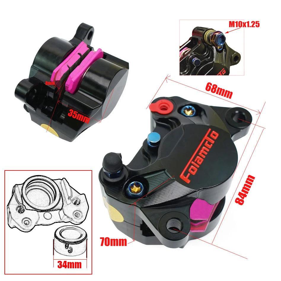 84mm Pitching Mounting Motorcycle Caliper Brake Disc 200mm 220mm Front Rear 2 Piston RPM For Scooter Rsz Jog Dirt Pit Bike GROM
