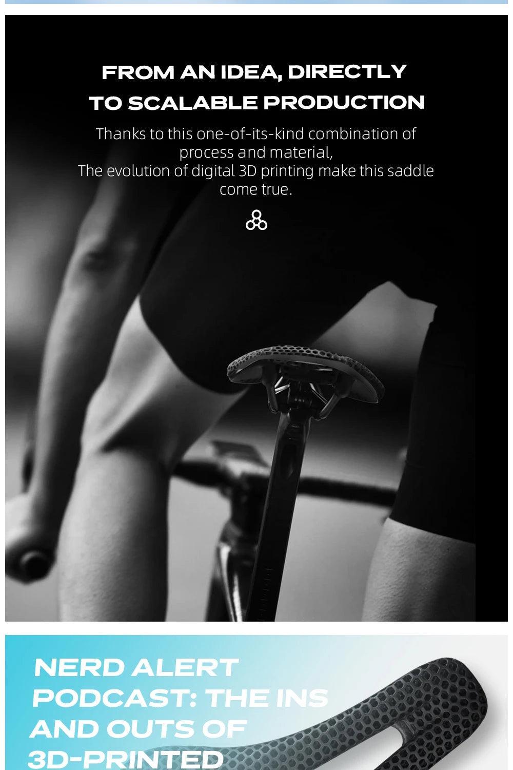 RYET 3D Printed Carbon Bike Saddle For MTB Road Bike Cycling Seat Bicycle Ultralight Saddle Full Carbon Cushion Cycling Parts - Franklyn & Page Emporium