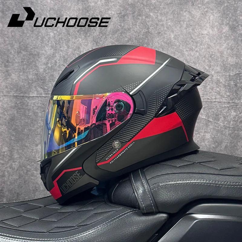 Premium DOT Approved Helmets Crash Motorbike Protective Gear Men Women Flip Up Helmet Motorcycle Visor - Franklyn & Page Emporium