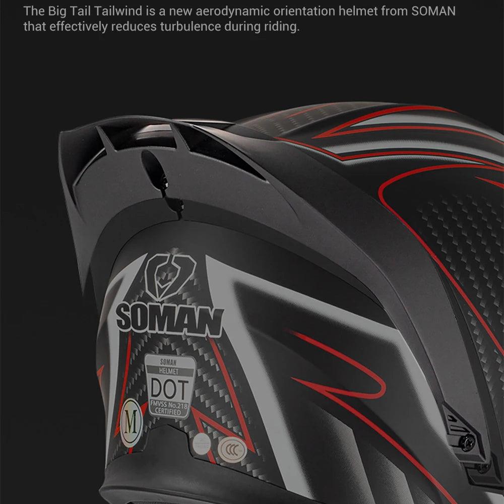 Motorcycle Helmet Double Lens Full Face Helmet Wear-Resistant Head Protection Anti-Slip Motocross Kask Breathable Casco Capacete - Franklyn & Page Emporium