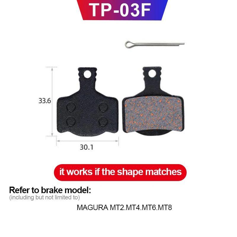 MTB Bicycle Hydraulic Disc Brake Pads For b01s SHIMANO SRAM AVID HAYES Magura ZOOM Cycling Bike Parts Semi-Metallic Brake Pad - Franklyn & Page Emporium