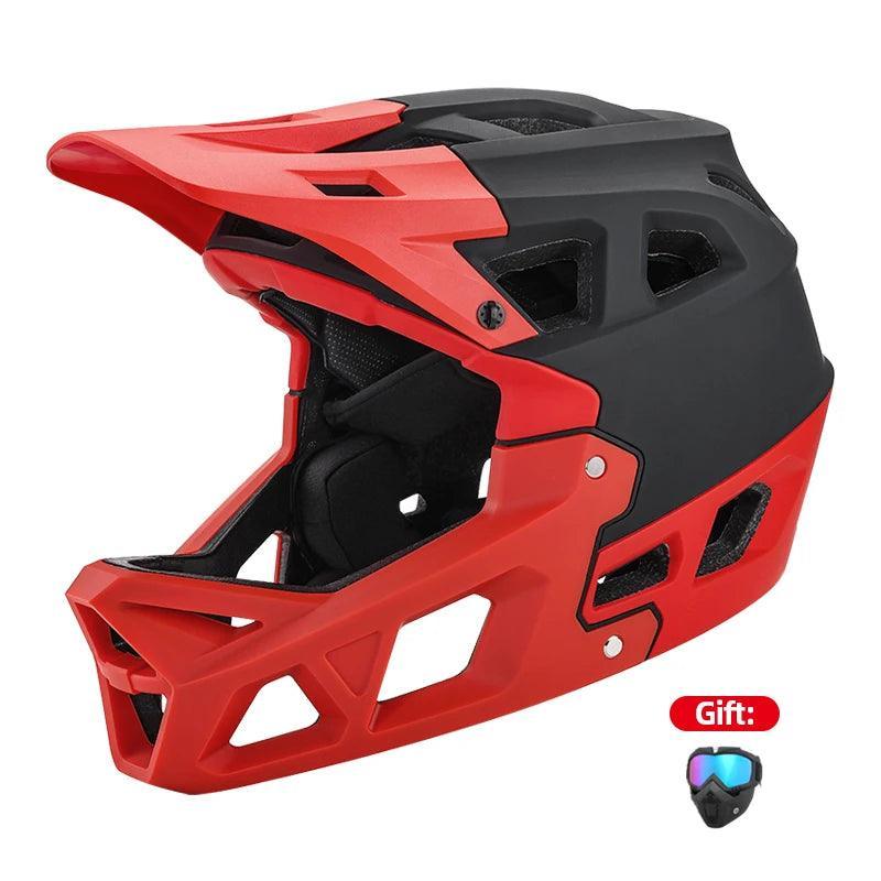 Helmets with Goggles Full Face Cycling XC / Off-road / Downhill Racing Bicycle Helmet Mtb Men's Motorcycle Sandbox Snowboarding