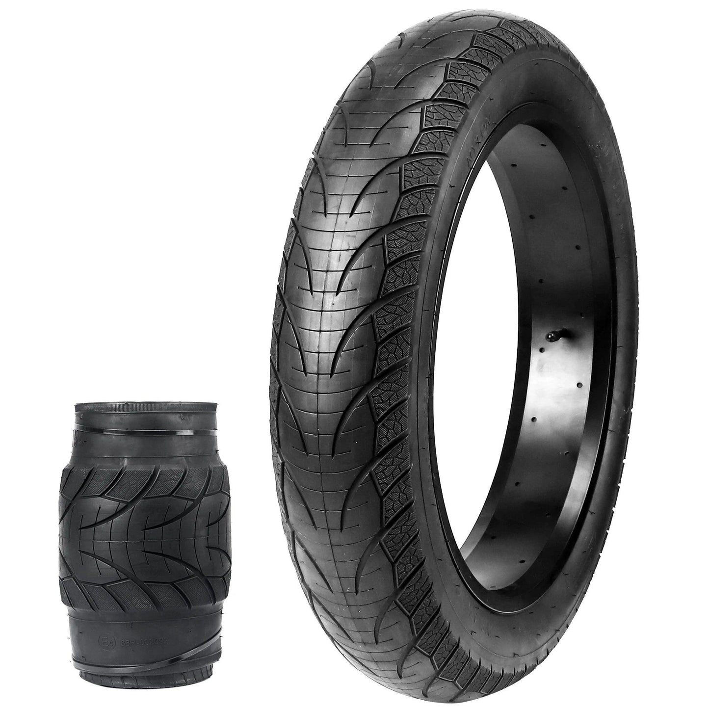 ZUKKA E Bike Fat Tire 20x 4.0 Fat Tire Heavy Duty High-Performance Wear-Resistant E-Bike Mountain Snow Bike Tire Black - Franklyn & Page Emporium