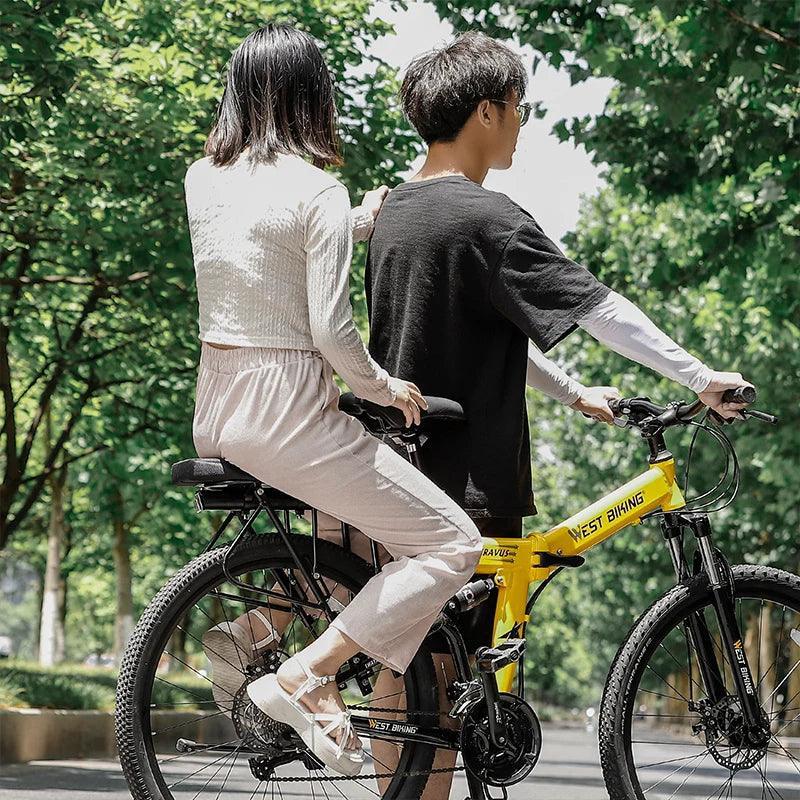 WEST BIKING Bicycle Rear Seat Soft Cushion Thickened Comfortable Cycling Back Seat Mat MTB Detachable Washable Rear Rack Cushion - Franklyn & Page Emporium