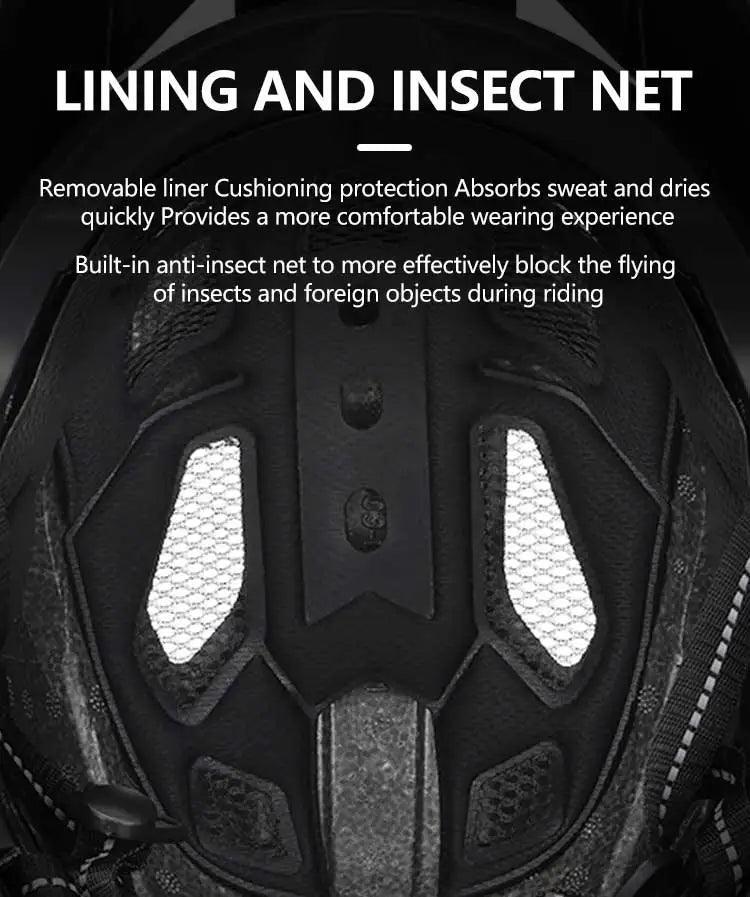 Bicycle Bike Helmet Full Face Detachable One-piece - Franklyn & Page Emporium