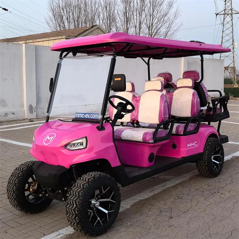 Newest Lithium Battery Golf Car 60V Adults Scooter Solar Panels Powered 4 Seater Off Road Beach Buggy Electric Golf Cart - Franklyn & Page E-Bike Emporium