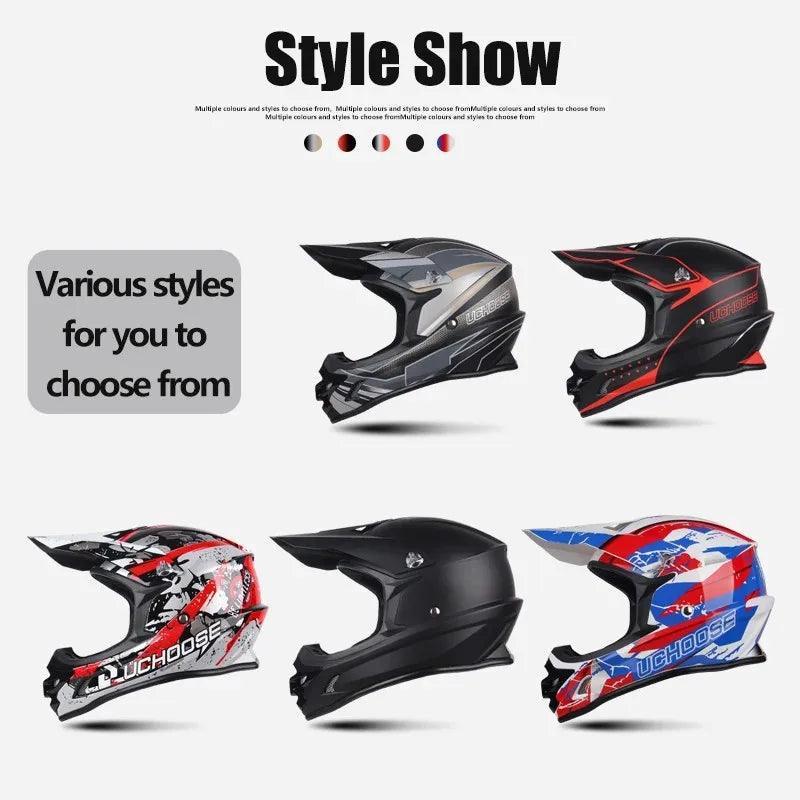 Adult & Kids Female Male Helmets Motocross Kask Cross Downhill Soporte Casco Sandbox Snowboarding Helmet Racing Enduro - Franklyn & Page E-Bike Emporium