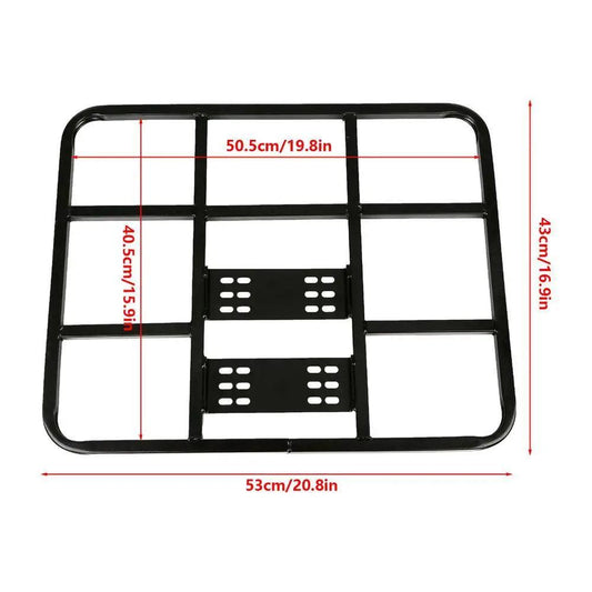 Cargo Rack Rear Metal Adjustable Bike Rear Rack Bike Back Shelf Electric Vehicle Rear Shelf Takeaway Box Bracket Cycling tools - Franklyn & Page Emporium