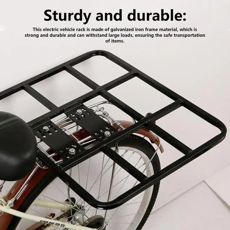 Cargo Rack Rear Metal Adjustable Bike Rear Rack Bike Back Shelf Electric Vehicle Rear Shelf Takeaway Box Bracket Cycling tools - Franklyn & Page Emporium