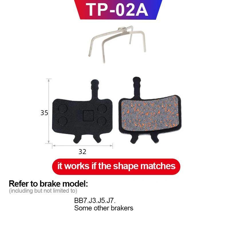 MTB Bicycle Hydraulic Disc Brake Pads For b01s SHIMANO SRAM AVID HAYES Magura ZOOM Cycling Bike Parts Semi-Metallic Brake Pad - Franklyn & Page Emporium