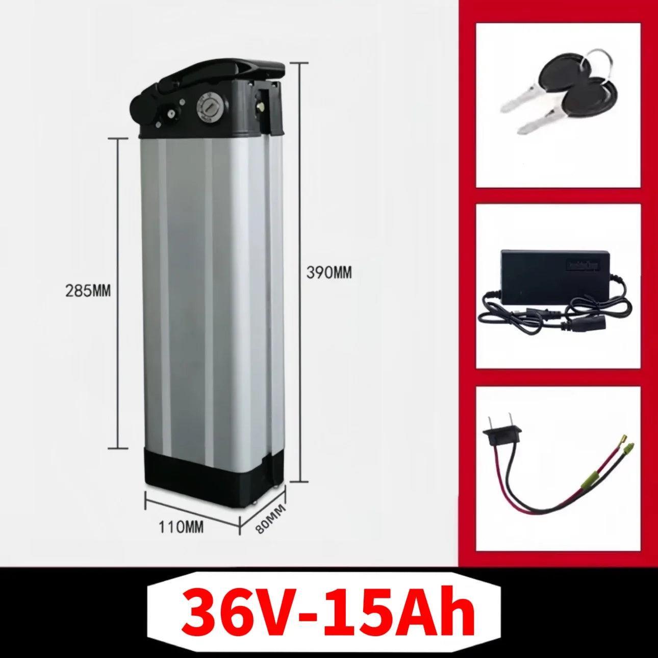 Original 36V 48V 15ah 25ah 30ah 40Ah silverfish battery Lithium-ion battery Certified - Franklyn & Page Emporium