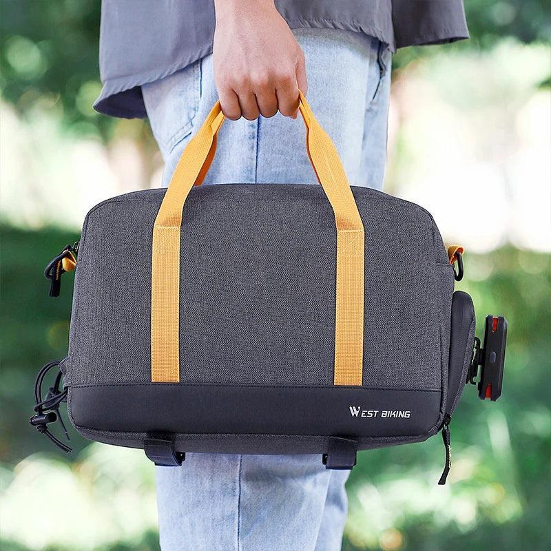 Waterproof MTB Bike Pannier Bag 8.3L Bike Trunk Bag Cycling Bicycle Rear Rack Storage Luggage Bag Shoulder Bag - Franklyn & Page Emporium