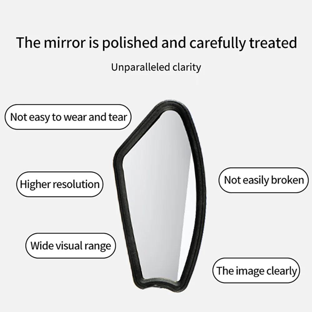Stainless Steel HD Bike Rear VIew Mirror 360° Rotatable MTB Rear Mirror Widen Big View Road Bicycle Mirror Bike Accessories - Franklyn & Page Emporium
