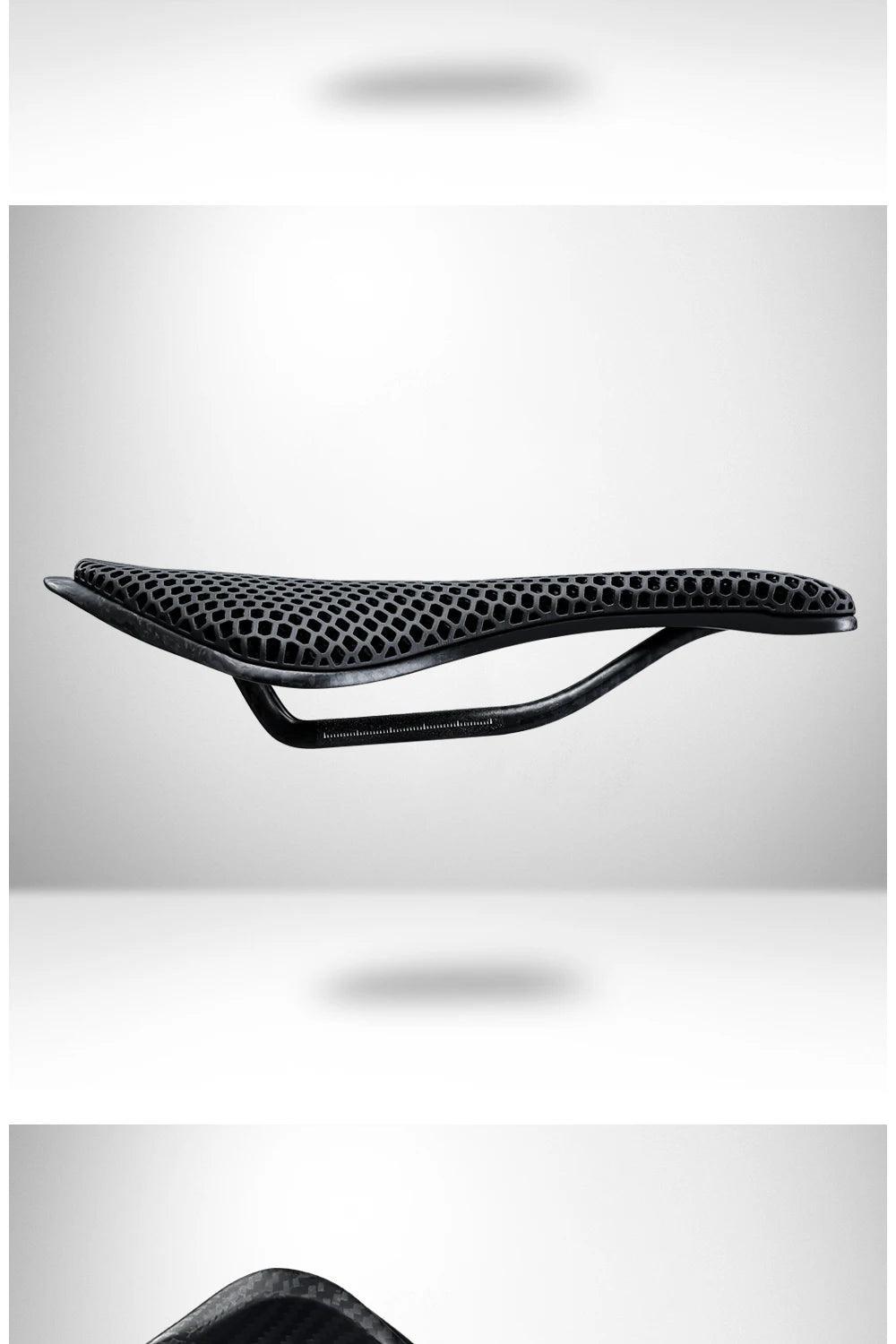 RYET 3D Printed Carbon Bike Saddle For MTB Road Bike Cycling Seat Bicycle Ultralight Saddle Full Carbon Cushion Cycling Parts - Franklyn & Page Emporium