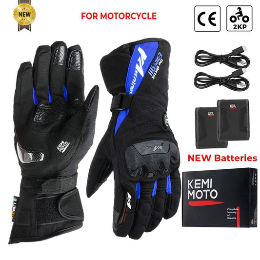 Heated Motorcycle Gloves for Winter riding Bike Thermal Gloves Warm Waterproof Rechargeable USB - Franklyn & Page Emporium