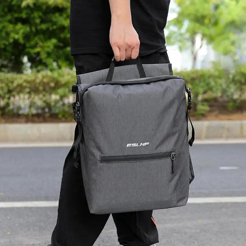 Portable Waterproof Bicycle Carrier Bag 28L Rear Rack Trunk Bike Luggage Carrier Tail Seat Pannier Portable Double Bike Bag - Franklyn & Page Emporium