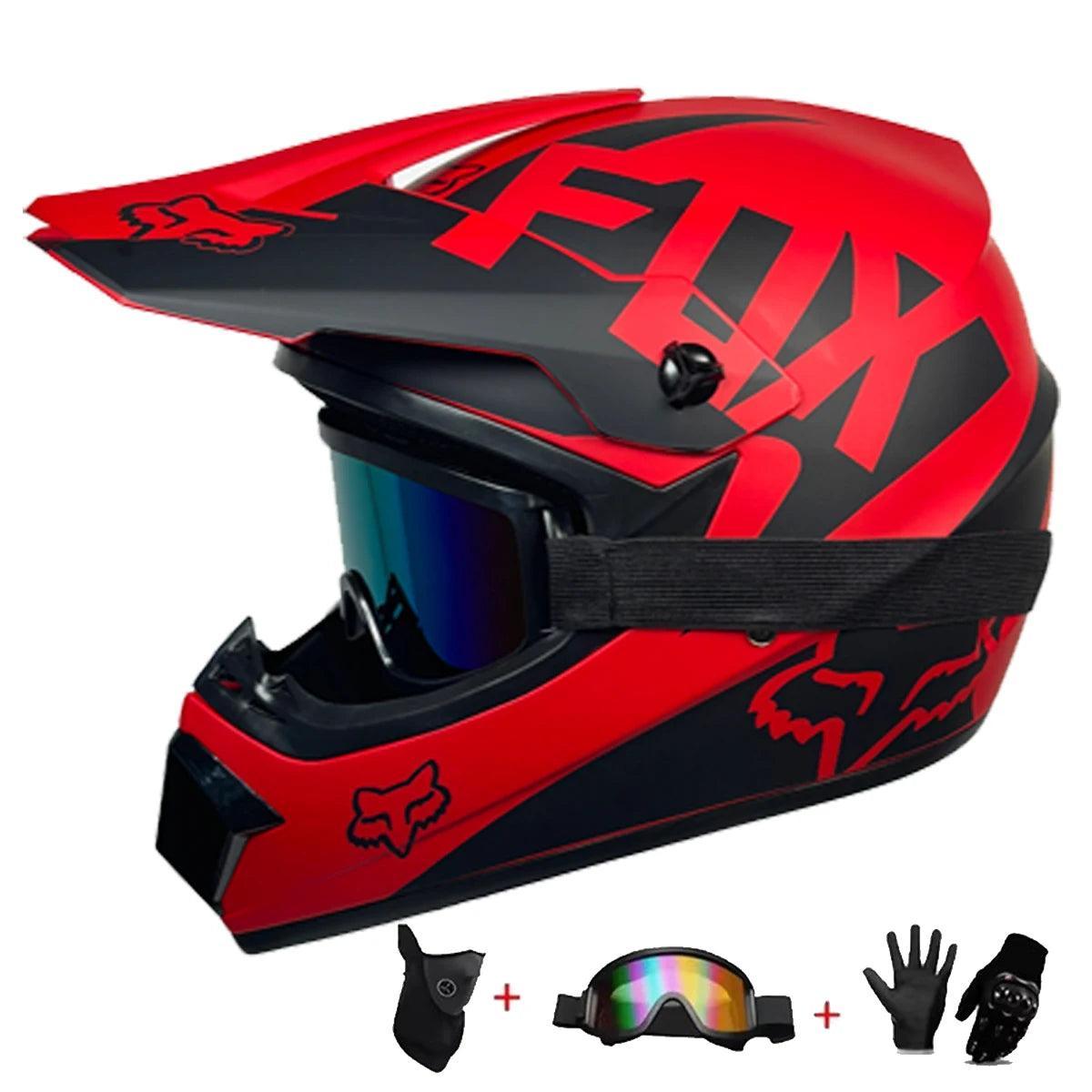 Motorcycle helmet Adult & kids off-road helmet dirt bike downhill AM DH cross Red bull helmet capacete motocross casco Professional DOT - Franklyn & Page Emporium