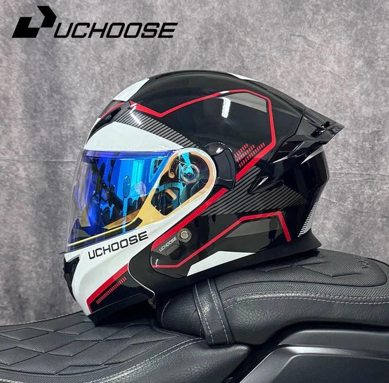 Premium DOT Approved Helmets Crash Motorbike Protective Gear Men Women Flip Up Helmet Motorcycle Visor - Franklyn & Page Emporium